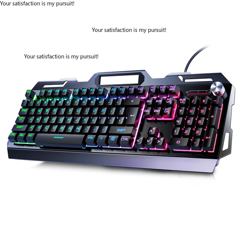 Gaming Keyboard Mouse Set - Yindiao V2G5 メカニカルタッチメタルキーボード、マウス、ヘッドフォンの 3 点セット、USB 有線ゲーミング