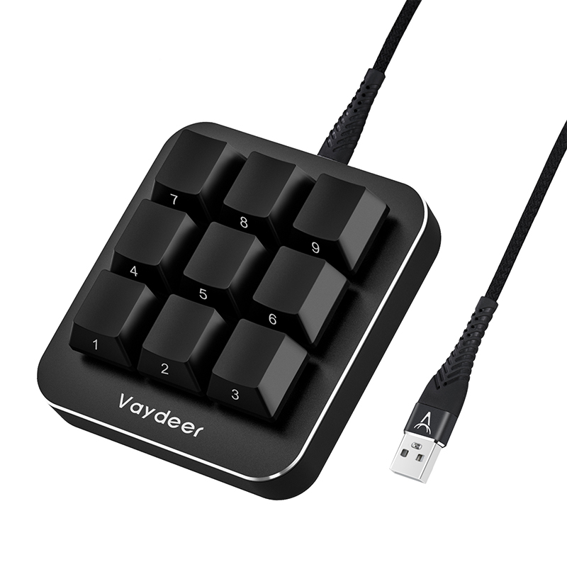Gaming Keyboard Mini Mechanical - 多機能キーボード9完全にプログラム可能なキーマクロ設定グラフィックデザインedite & ゲームosu/ペンタブレットディスプレイ