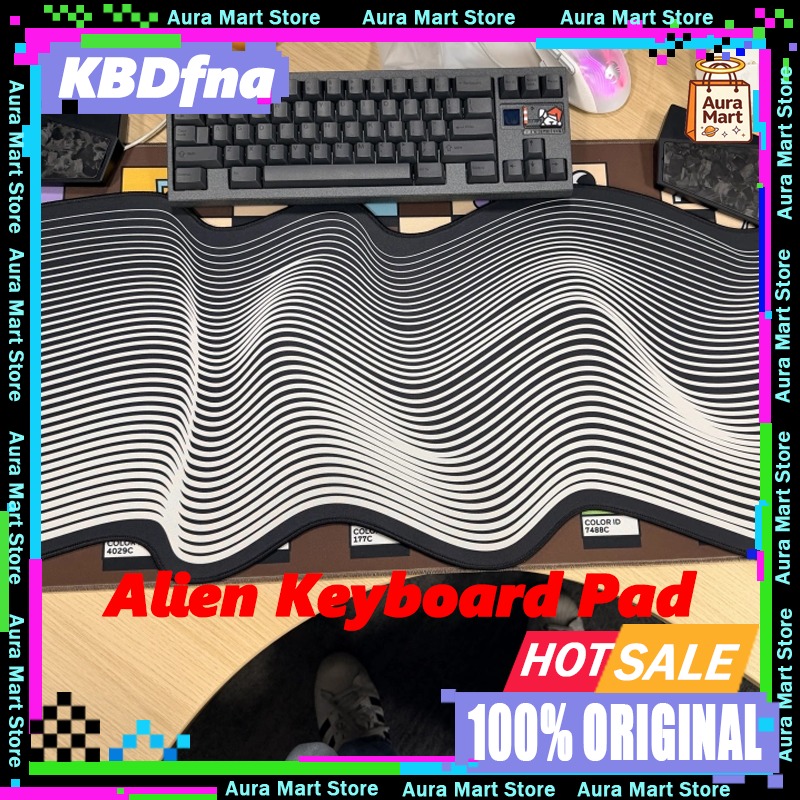 Mechanical Switch Tester - KBDfans ブラックスネイルエイリアンキーボードテーブルパッドマウスパッド滑らかな生地カスタマイズされたキーボードテーブルパッドアクセサリー