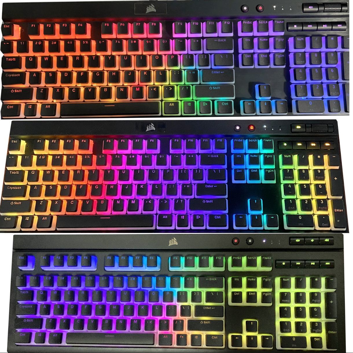 Gaming Keyboard Corsair - 半透明コルセアプディングキーキャップPBTキーキャップ CORSAIRメカニカルキーボード Corsair K70 K65 K68