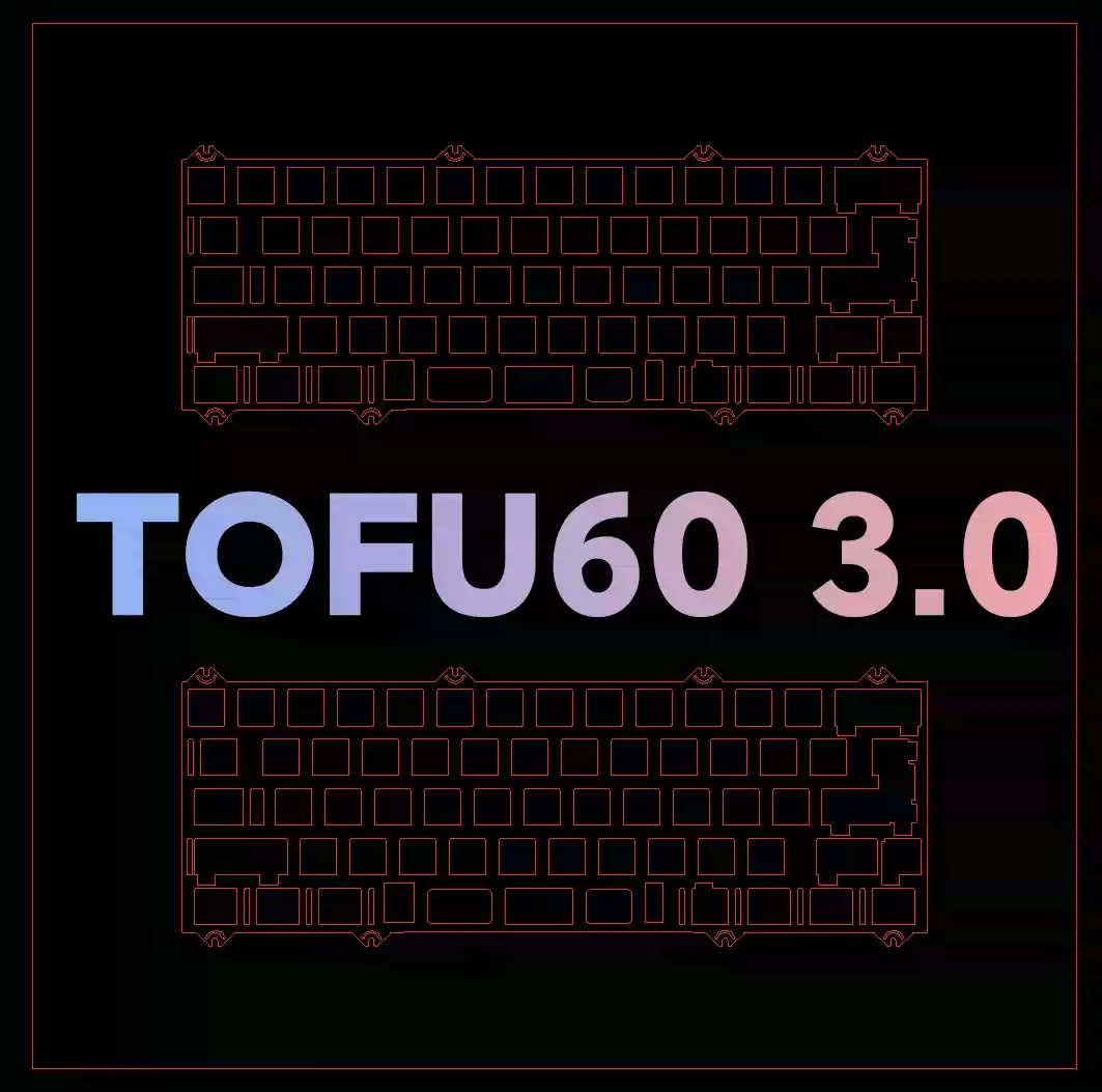 Mechanical Switch Tester - KBDFANS TOFU60 3.0 バージョンキーボード専用プレート PP POM