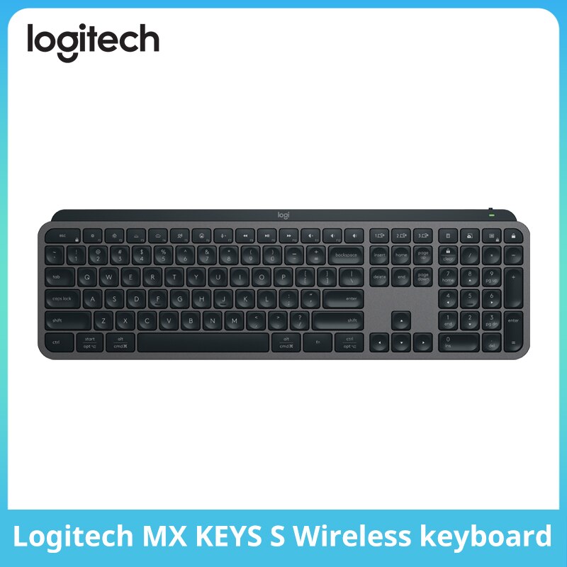 Gaming Keyboard Corsair - 新しいlogitech mxキーsワイヤレスBluetoothキーボードオフィスマルチデバイス接続バックライトボルト超薄型ポータブル