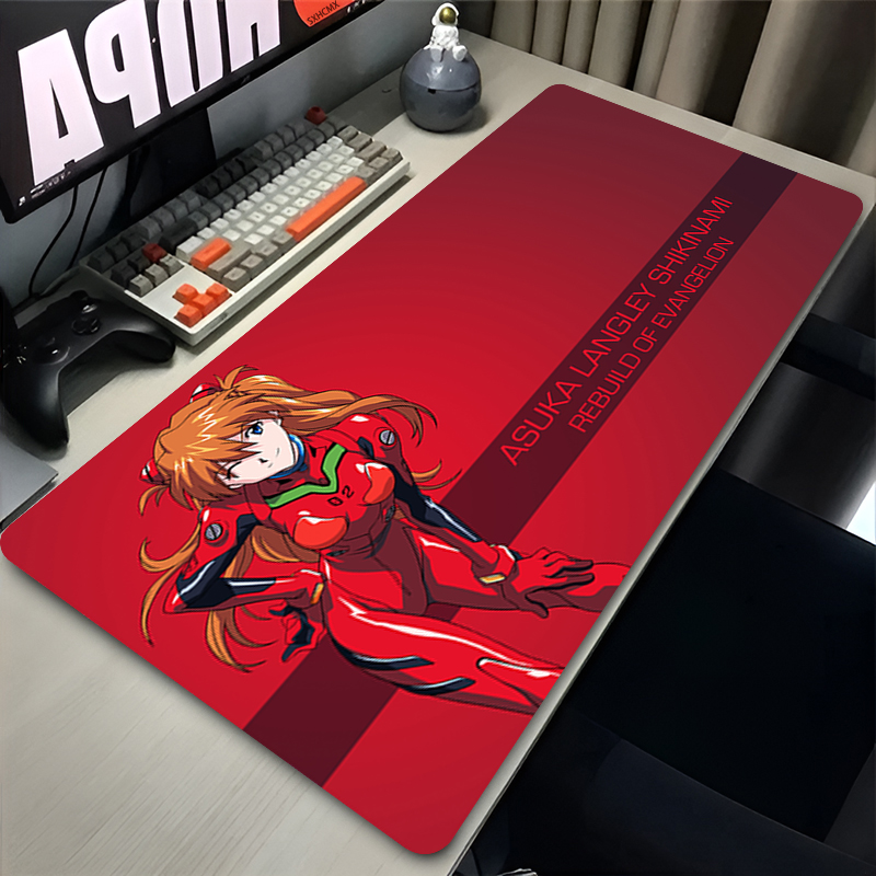 Gaming Keyboard Higround - マウスパッド大型ゲーミングマウスパッド XXL キーボードゲーマーマウスパッドラップトップデスクマットアニメガールアスカ E-エヴァンゲリオンマウスマット