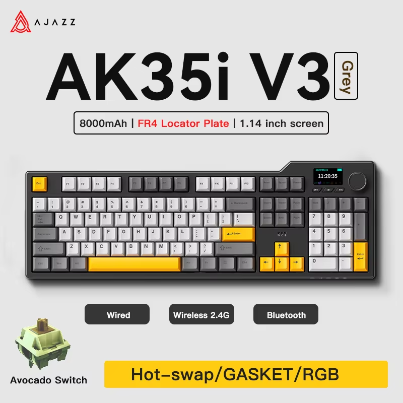 Ajazz AK35I V3/V4 MAX トライモード有線 - Gaming Keyboard Tkl のレビューと価格