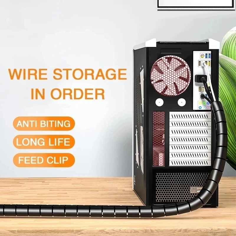 1/2 メートル柔軟なスパイラルケーブルオーガナイザークリッ - Coiled Usb Cable のレビューと価格