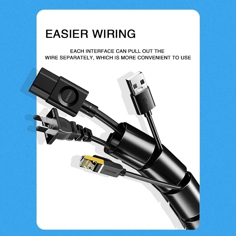 1/2 メートル柔軟なスパイラルケーブルオーガナイザークリッ - Coiled Usb Cable のレビューと価格