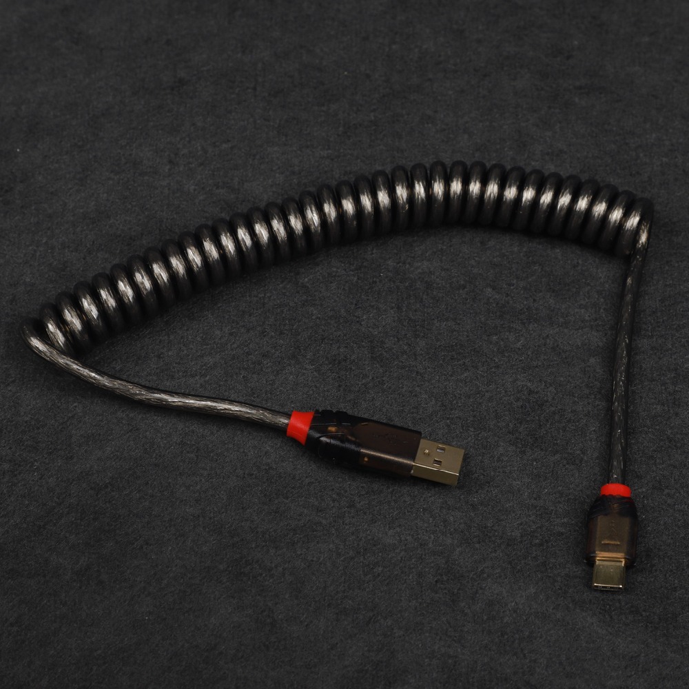 Lindy-type a-c USBケーブル、機械式キーボー - Coiled Usb Cable のレビューと価格