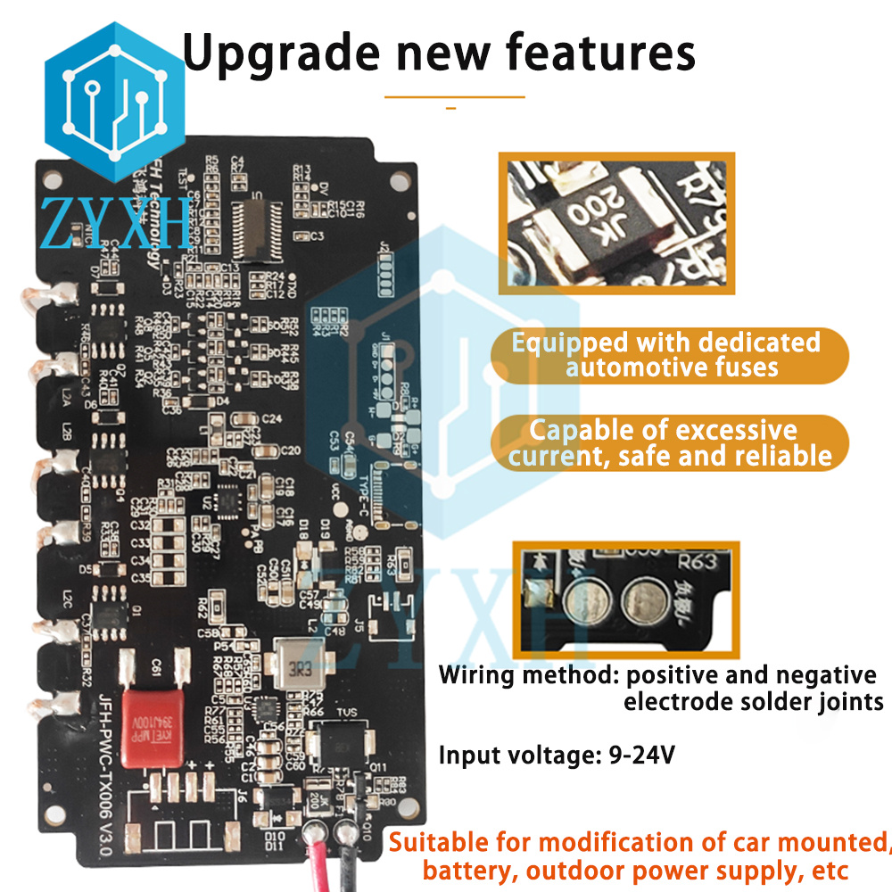 ワイヤレス充電器モジュール,20w 22w,3コイル伝送端2 - Coiled Usb Cable のレビューと価格