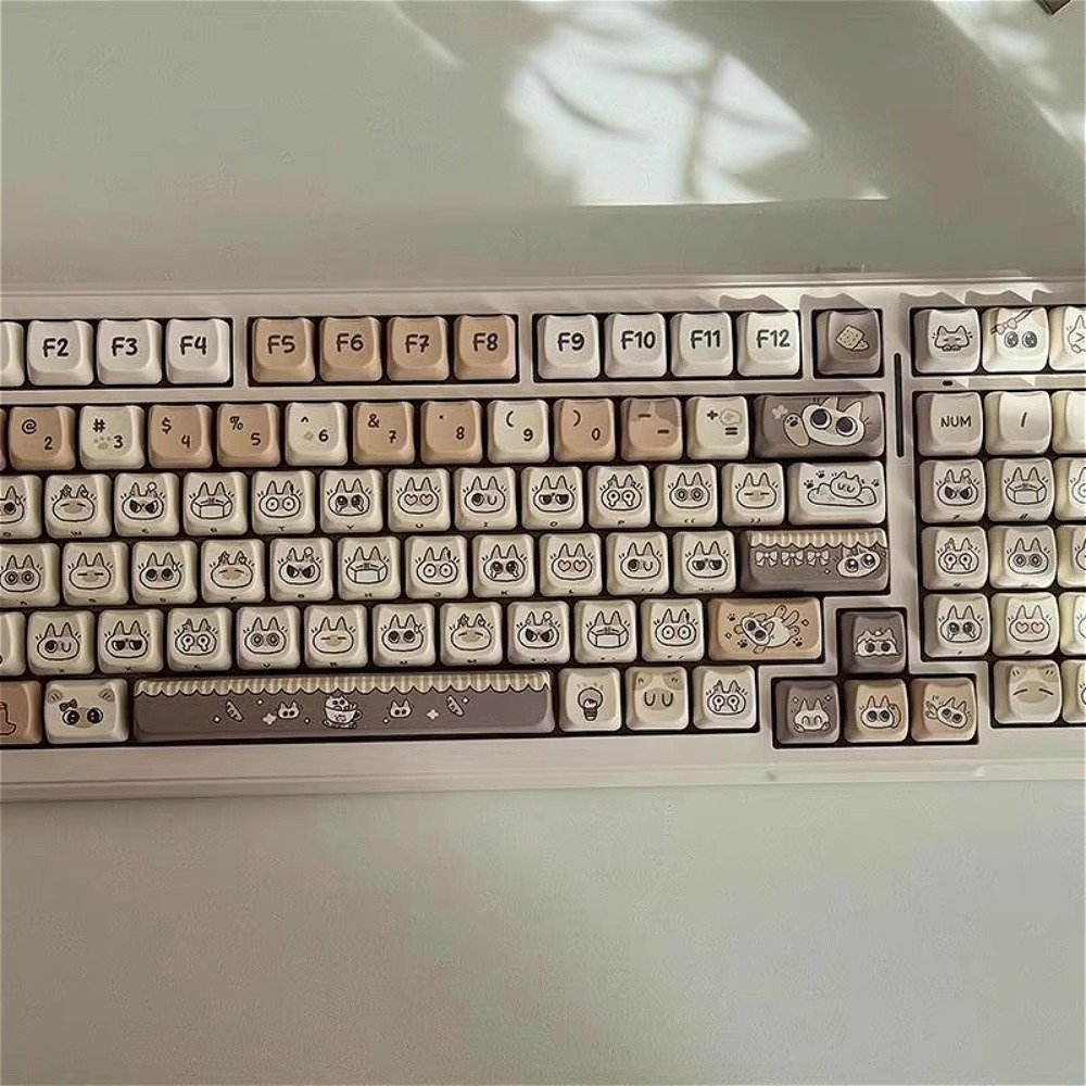 かわいい猫キーキャップ MAO プロファイル PBT 素材染 - Gaming Keyboard Tkl のレビューと価格