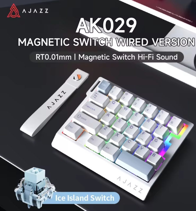 AK029 有線片手ゲーミングキーボード HE 磁気スイッチ - Gaming Keyboard Mini Mechanical のレビューと価格