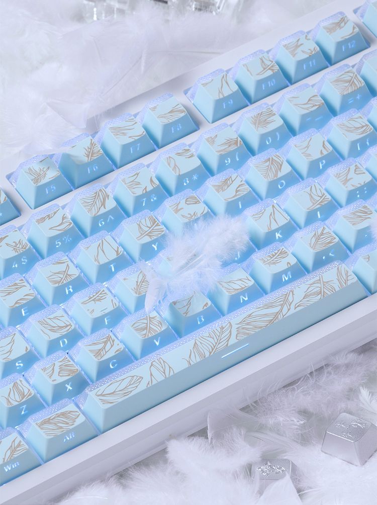 フェザーパターン97キーキャップ チェリープロファイル ライ - Gaming Keyboard Tkl のレビューと価格
