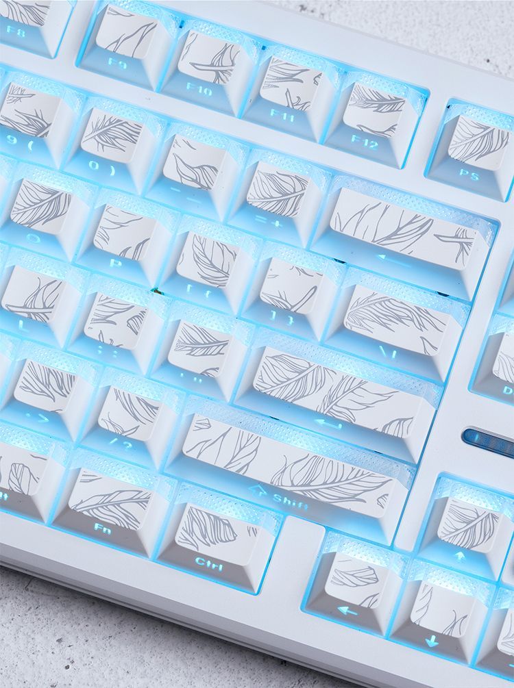 フェザーパターン97キーキャップ チェリープロファイル ライ - Gaming Keyboard Tkl のレビューと価格