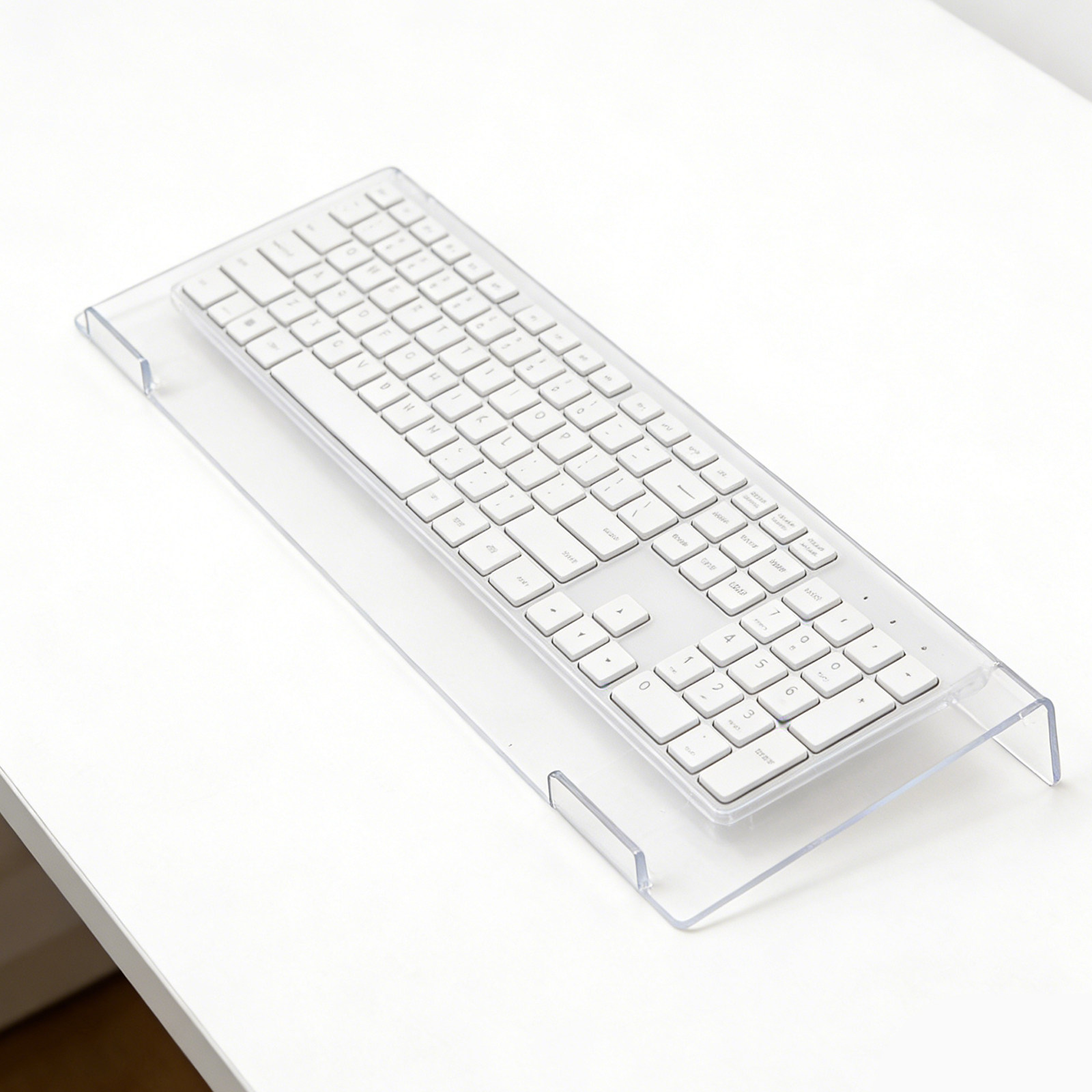 透明アクリル製キーボードライザースタンド、調整可能な人間工学 - Gaming Keyboard Types のレビューと価格