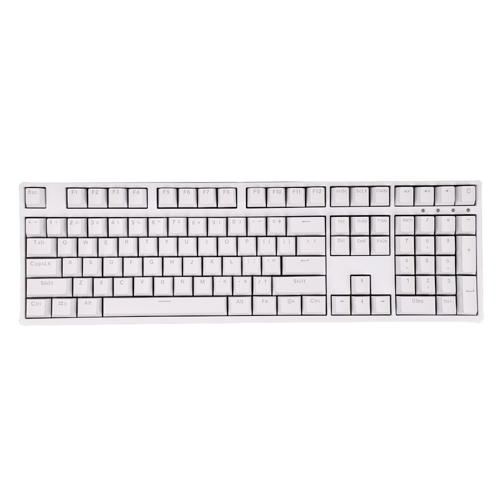 108キー ホワイトキーキャップ ABS OEM高さ 61/ - Gaming Keyboard Corsair のレビューと価格