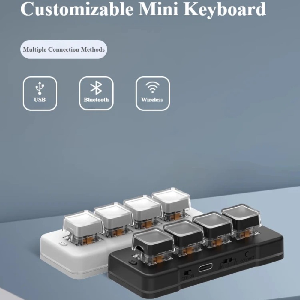 MK424Pro 4 キー Wireles ミニキーボードカ - Gaming Keyboard Mini Mechanical のレビューと価格
