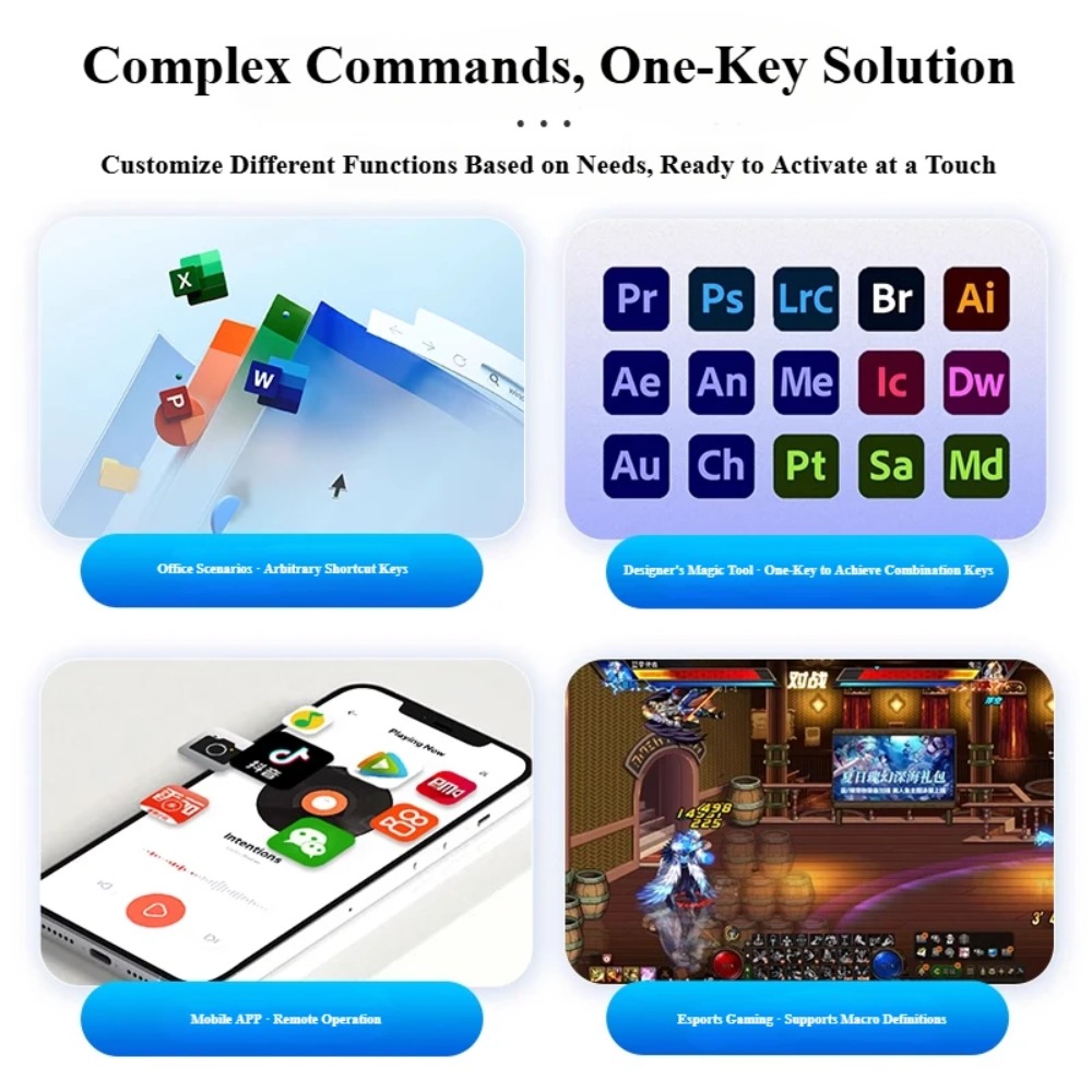 MK424Pro 4 キー Wireles ミニキーボードカ - Gaming Keyboard Mini Mechanical のレビューと価格