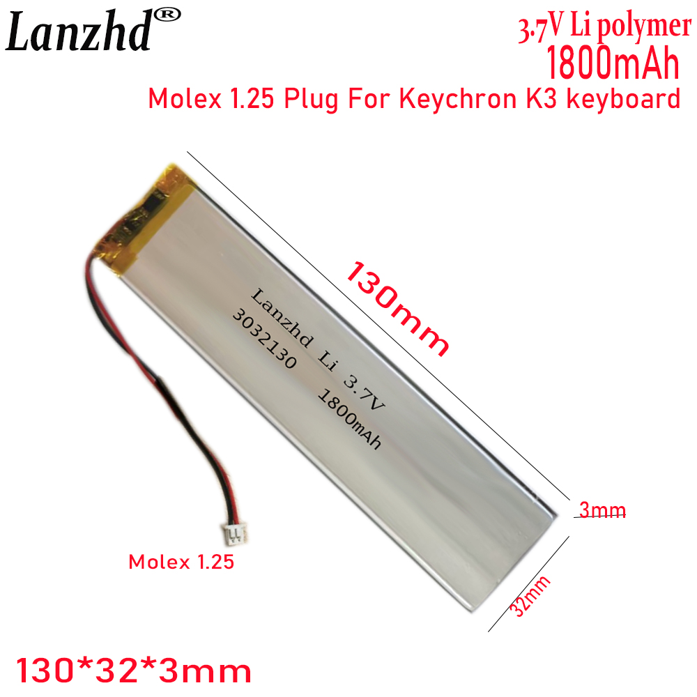 1-20 個 3032130 3.7V 1800mAh リチ - Gaming Keyboard Tester のレビューと価格