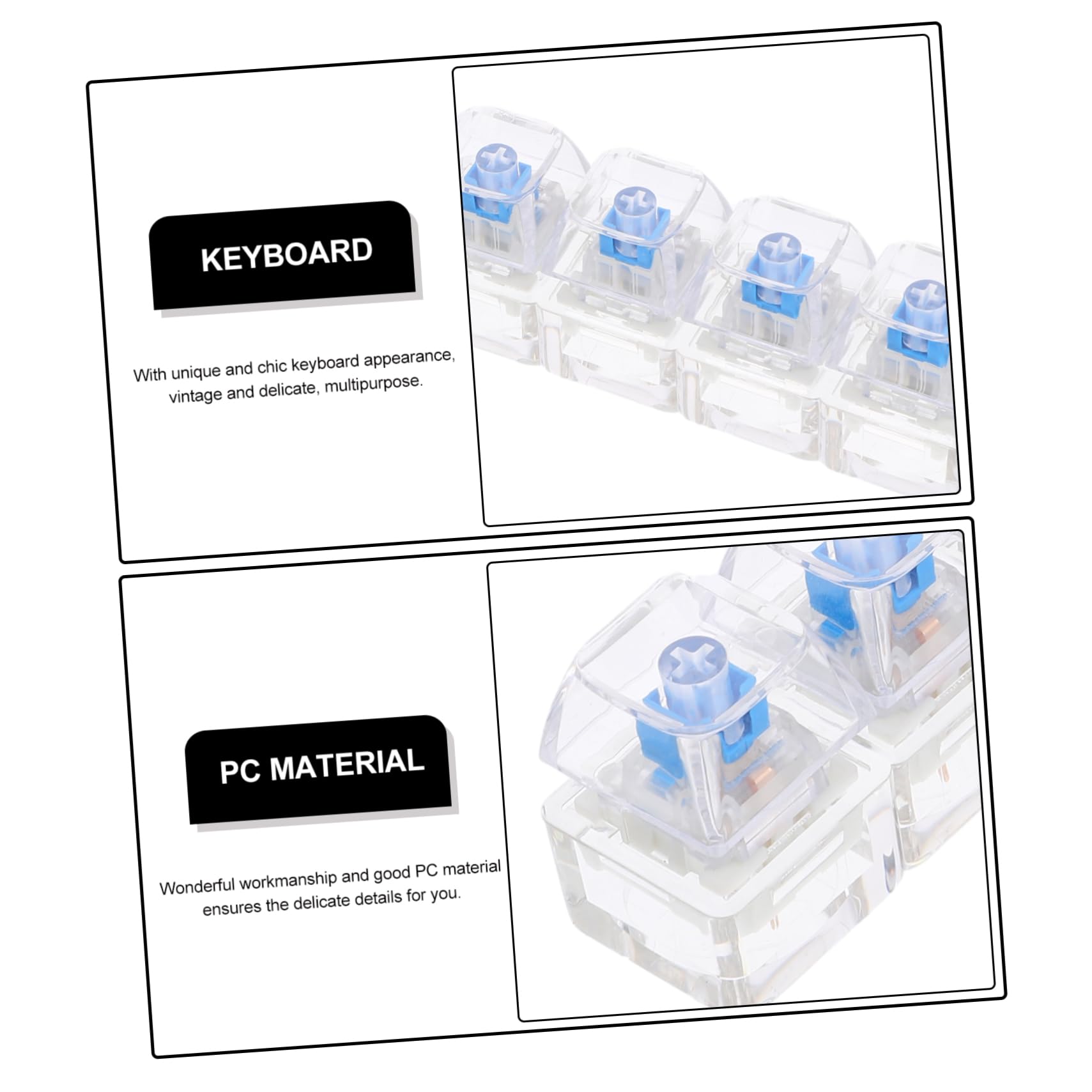 LEDライトアップフィジェットキーチェーン、4キーのスイッチ - Mechanical Switch Tester のレビューと価格
